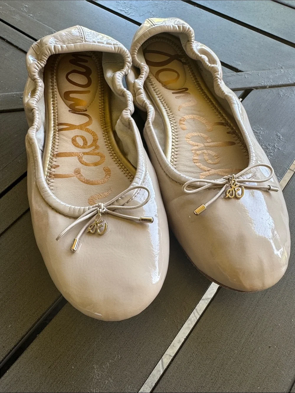 Sam Edelman Nude Ballet Flats with Bow